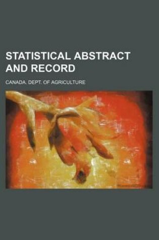 Cover of Statistical Abstract and Record