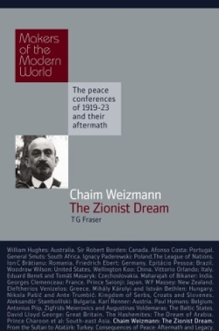 Cover of Chaim Weizmann: The Zionist Dream