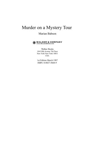 Cover of Murder Mystery Tour