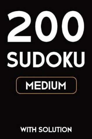 Cover of 200 Sudoku medium with solution