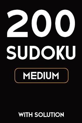 Book cover for 200 Sudoku medium with solution