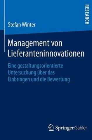 Cover of Management von Lieferanteninnovationen