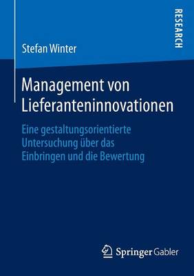 Book cover for Management von Lieferanteninnovationen