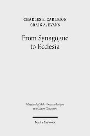Cover of From Synagogue to Ecclesia