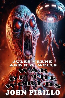 Book cover for "Jules Verne and Herbert George Wells" WAR OF THE WORLDS