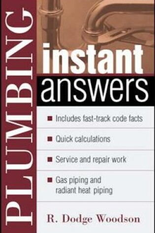 Cover of Plumbing Instant Answers