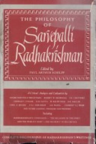 Cover of The Philosophy of Sarvepalli Radhakrishnan
