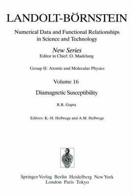 Book cover for Diamagnetic Susceptibility / Diamagnetische Suszeptibilität