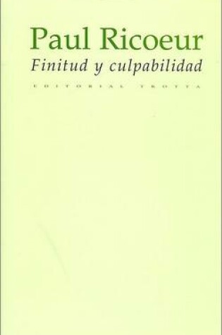 Cover of Finitud y Culpabilidad