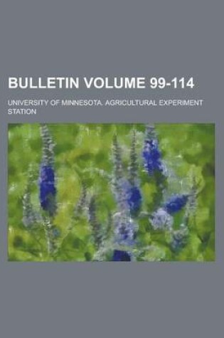 Cover of Bulletin Volume 99-114