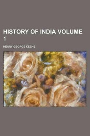 Cover of History of India Volume 1