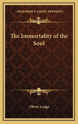 Book cover for The Immortality of the Soul