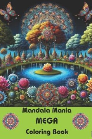 Cover of Mandala Mania MEGA Coloring Book