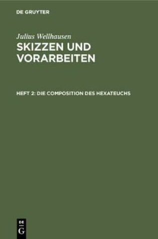 Cover of Die Composition Des Hexateuchs