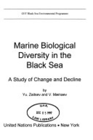 Cover of Biological Diversity in the Black Sea