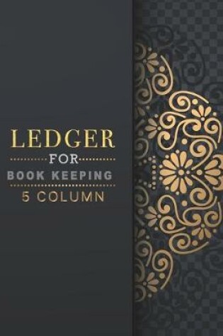 Cover of Ledger books for bookkeeping 5 column