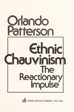 Cover of Ethnic Chauvinism