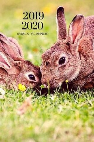 Cover of 2019 2020 Bunny Rabbit 15 Months Daily Planner