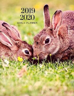 Book cover for 2019 2020 Bunny Rabbit 15 Months Daily Planner