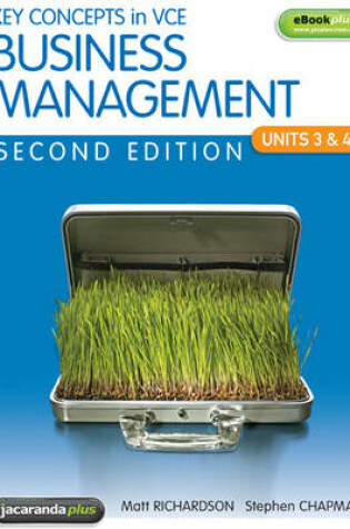 Cover of Key Concepts in VCE Business Management Units 3&4 2E and EBookPLUS