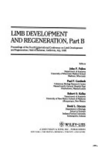 Cover of Limb Development & Regeneration Pt B