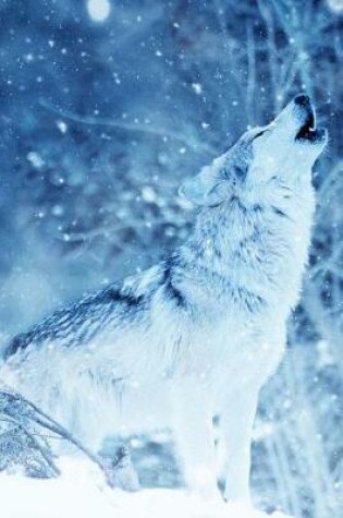 Cover of Blue Howling Wolf in Winter Illustration Art Journal