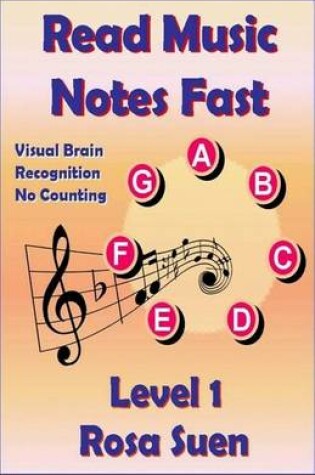 Cover of Read Music Notes Fast Level 1 - Visual Brain Recognition, No Counting