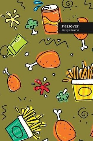 Cover of Passover Lifestyle Journal, Blank Write-in Notebook, Dotted Lines, Wide Ruled, Size (A5) 6 x 9 In (Green II)