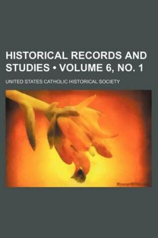 Cover of Historical Records and Studies