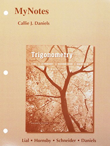 Book cover for Mynotes for Trigonometry