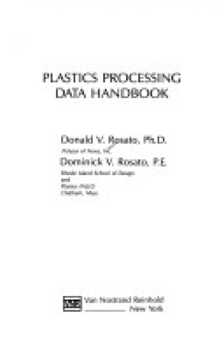 Cover of Plastics Processing Data Handbook