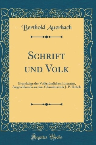 Cover of Schrift Und Volk