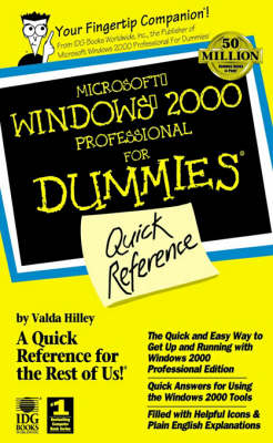 Book cover for Windows 2000 Professional for Dummies Quick Reference