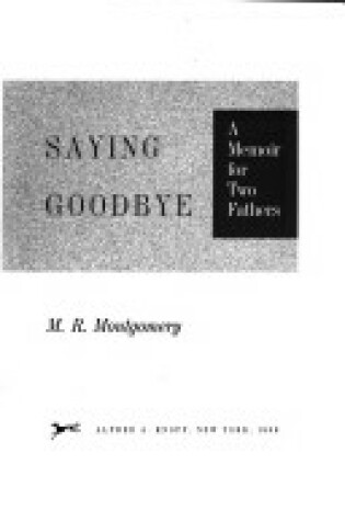 Cover of Saying Goodbye