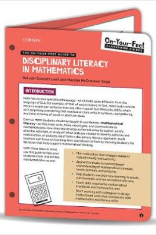 Cover of The On-Your-Feet Guide to Disciplinary Literacy in Mathematics