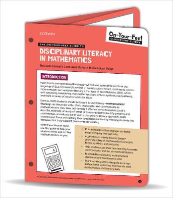 Cover of The On-Your-Feet Guide to Disciplinary Literacy in Mathematics