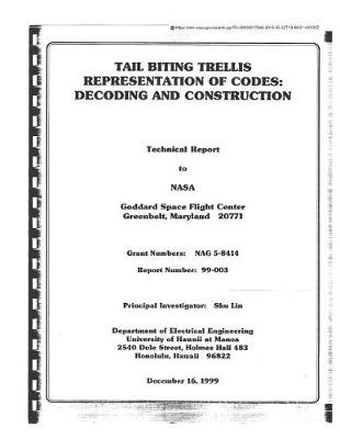 Book cover for Tail Biting Trellis Representation of Codes