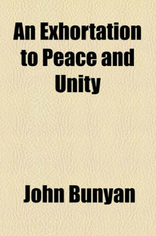 Cover of An Exhortation to Peace and Unity