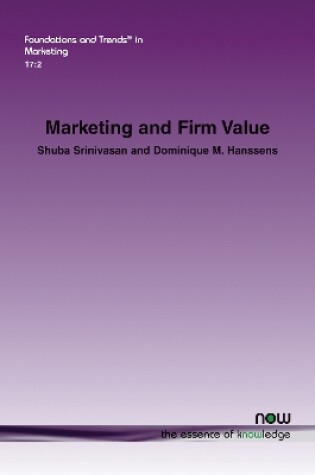 Cover of Marketing and Firm Value