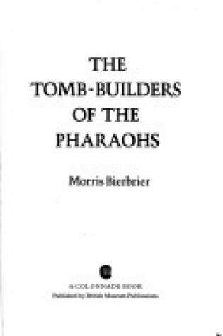 Cover of Tomb Builders of the Pharaohs