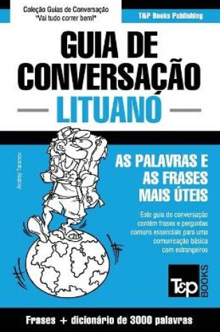 Cover of Guia de Conversacao Portugues-Lituano e vocabulario tematico 3000 palavras