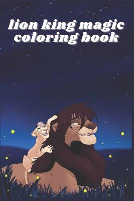 Book cover for lion king magic coloring book