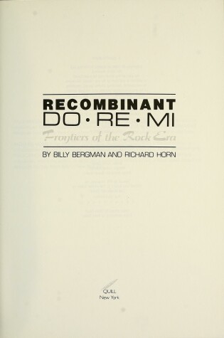 Cover of Recombinant Do Re Mi