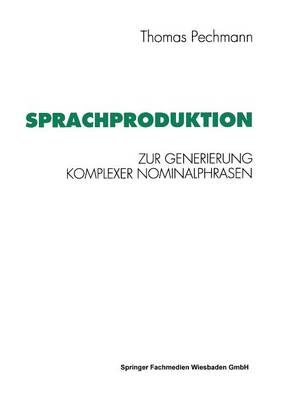 Cover of Sprachproduktion