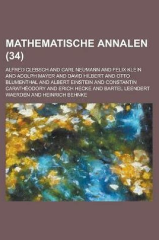 Cover of Mathematische Annalen (34 )