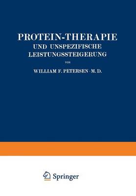 Book cover for Protein-Therapie Und Unspezifische Leistungssteigerung