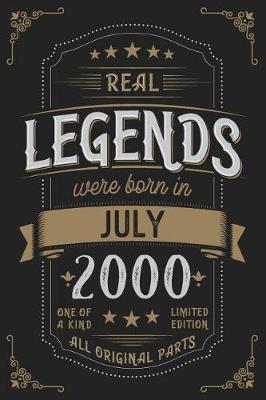 Book cover for Real Legends were born in July 2000