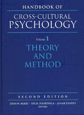 Book cover for Handbook of Cross-Cultural Psychology