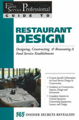 Cover of Food Service Professionals Guide to Restaurant Design