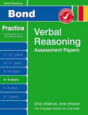 Book cover for Bond Verbal Reasoning Assessment Papers 8-9 Years